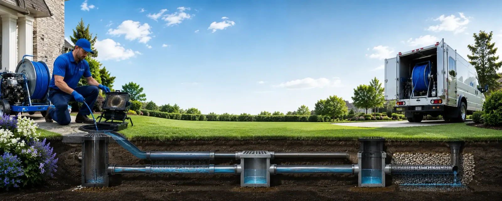 Outdoor drain cleaning information for Blum, TX
